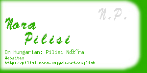 nora pilisi business card